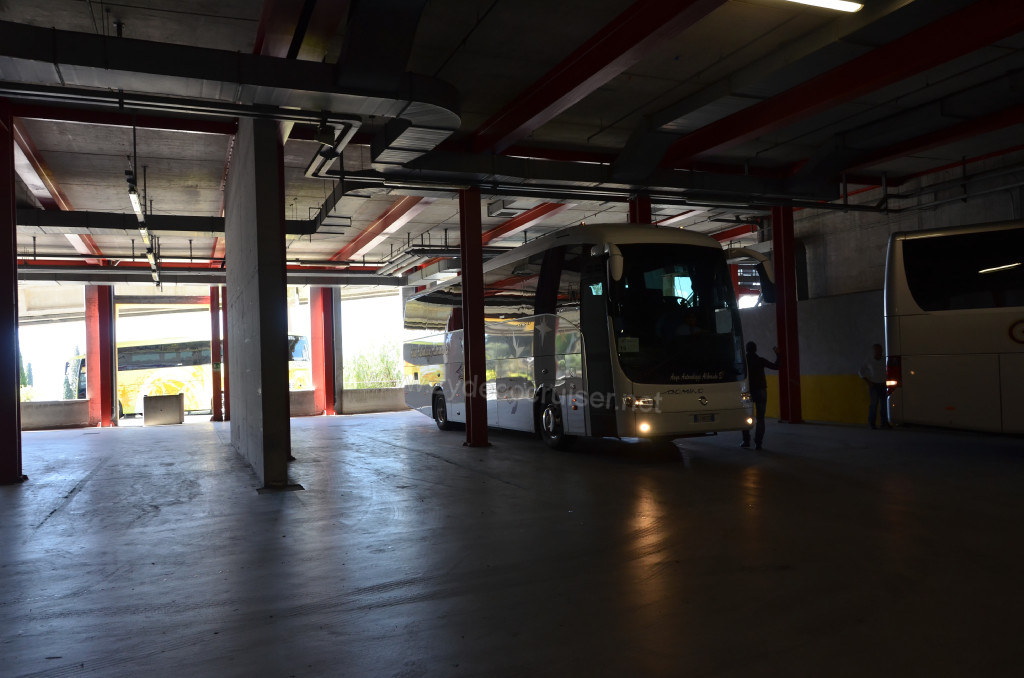 014: Carnival Sunshine Cruise, Messina, Taormina on Your Own tour, Bus Garage at Taormina, 