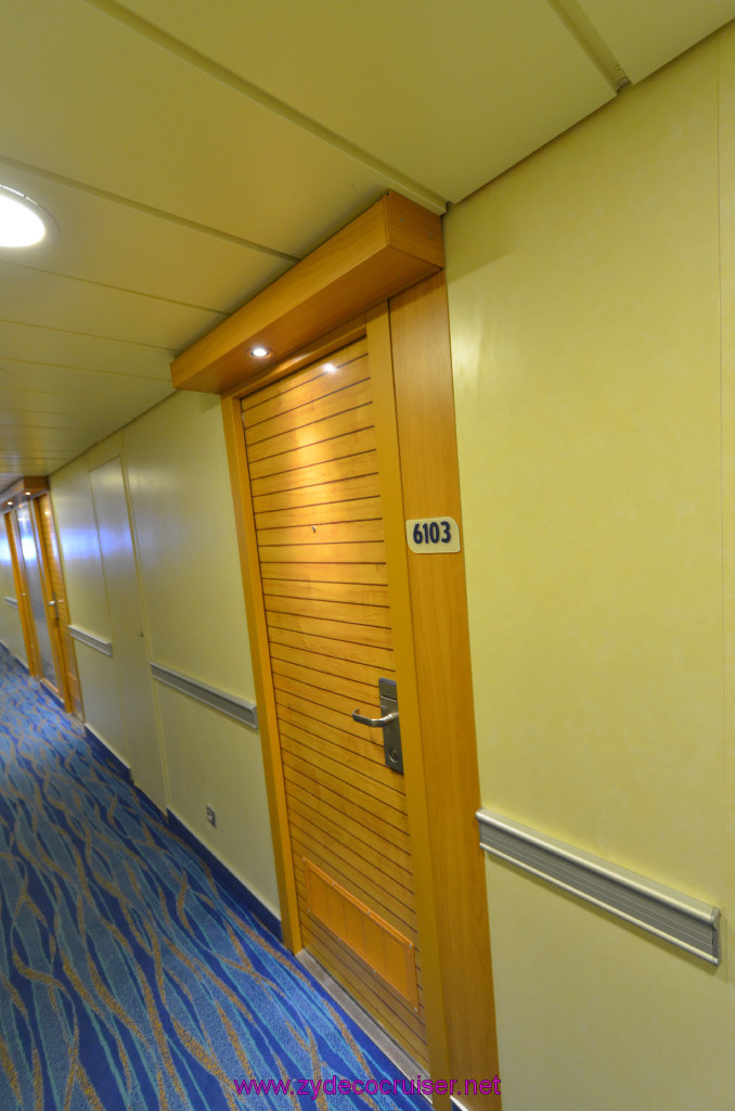 197: Carnival Sunshine Cruise, Messina, Cabin Door 6103