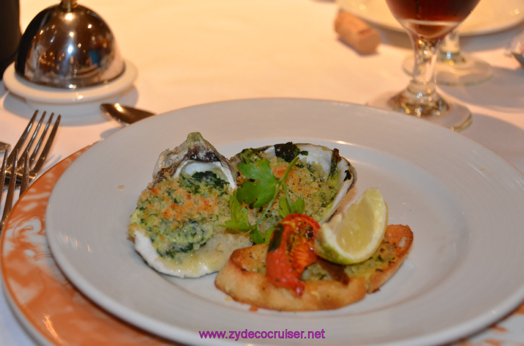 231: Carnival Sunshine Cruise, Messina, MDR Dinner, Oysters Rockefeller, 