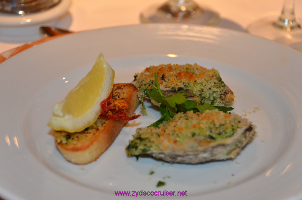 232: Carnival Sunshine Cruise, Messina, MDR Dinner, Oysters Rockefeller, 