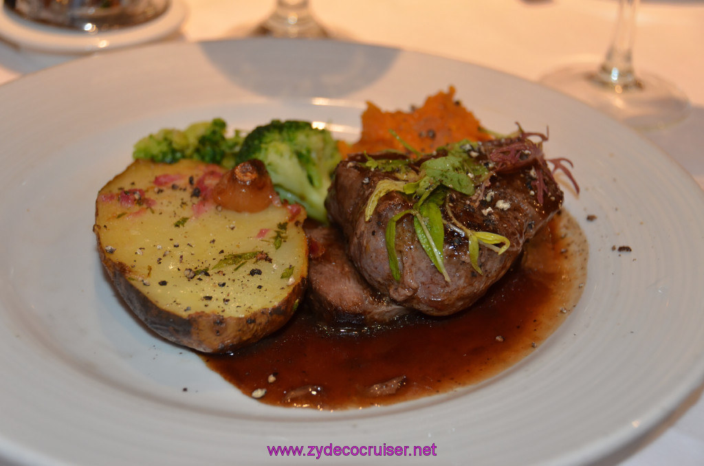 036: Carnival Sunshine, MDR Dinner, Petite Filet Mignon and Braised Boneless Short-Rib, 