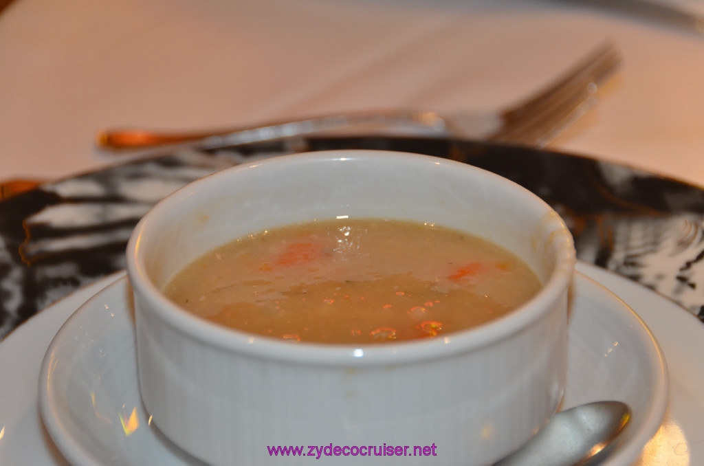 043: Carnival Sunshine, MDR Dinner, American Navy Bean Soup, 