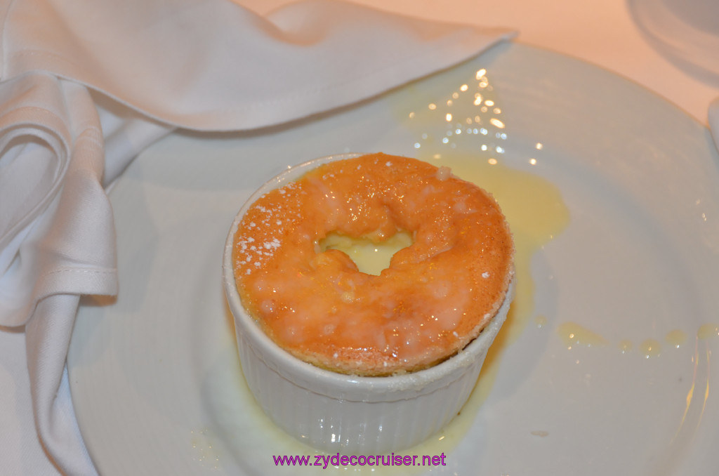 425: Carnival Sunshine Cruise, Mallorca, MDR Dinner, Grand Marnier Soufflé, 