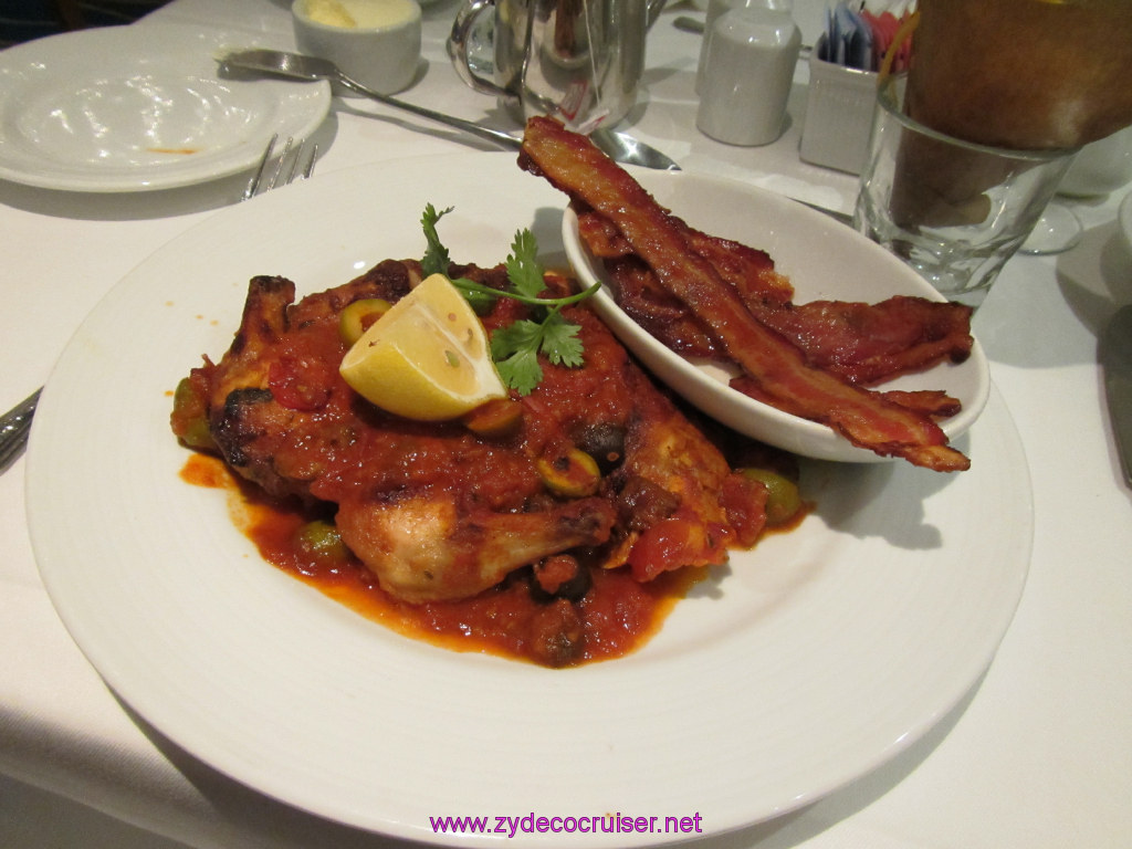 009: Carnival Sunshine Cruise, Nov 20, 2013, Sea Day 2, Seaday Brunch, Hen Alla Diavola, with a side of bacon, 