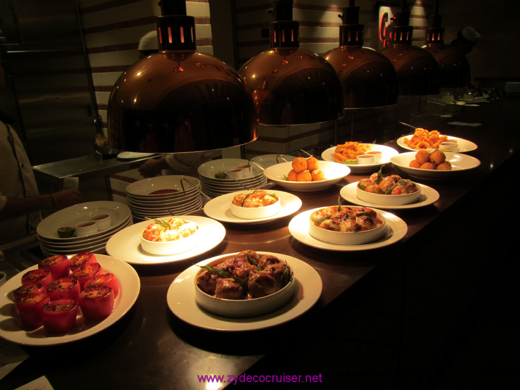 116: Carnival Sunshine Cruise, Nov 22, 2013, Cozumel, Cucina del Capitano, Diamond Guest Captain's Event, Appetizers, 