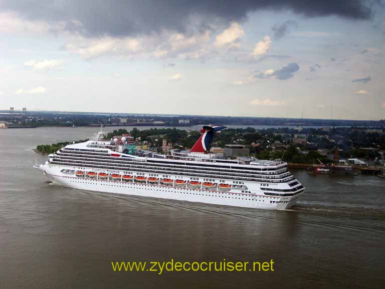 056: Carnival Triumph, Elizabeth Pictures, New Orleans, Triumph Sail Away, Algiers Point