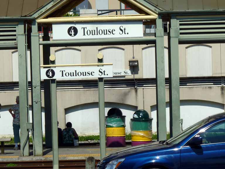 022: Carnival Triumph, New Orleans, Post-Cruise, Toulouse Street Riverfront Streetcar Stop