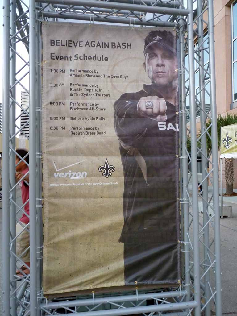 063: Carnival Triumph, Pre-Cruise, New Orleans - New Orleans Saints Believe Again Bash, Champions Square