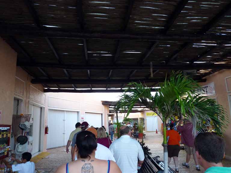 002: Carnival Triumph, Progreso, Chichen Itza, walking to the tour bus