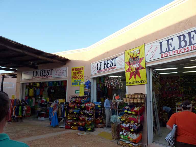 003: Carnival Triumph, Progreso, Chichen Itza, some of the shops at the Progreso cruise ship terminal