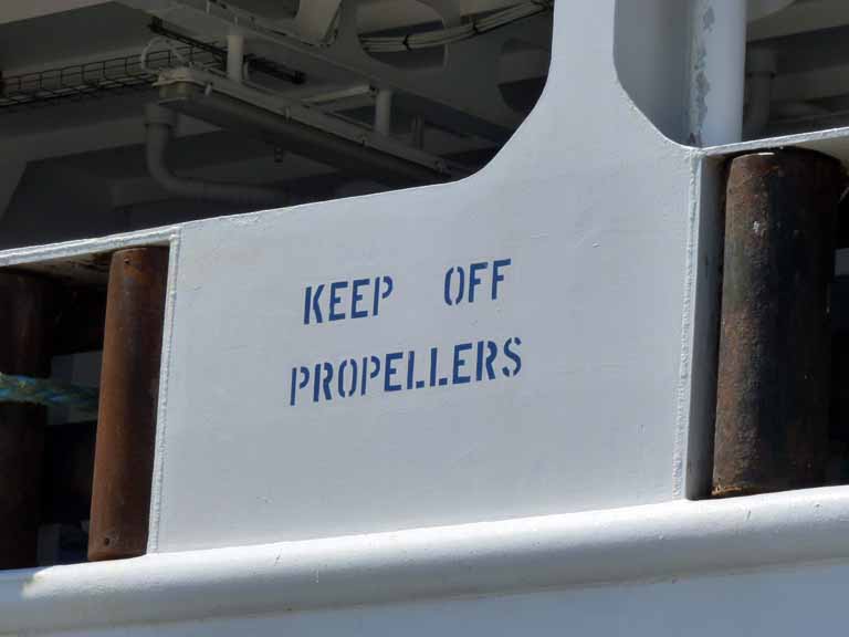 180: Carnival Triumph, Progreso, Chichen Itza, Keep Off Propellers - well, duh