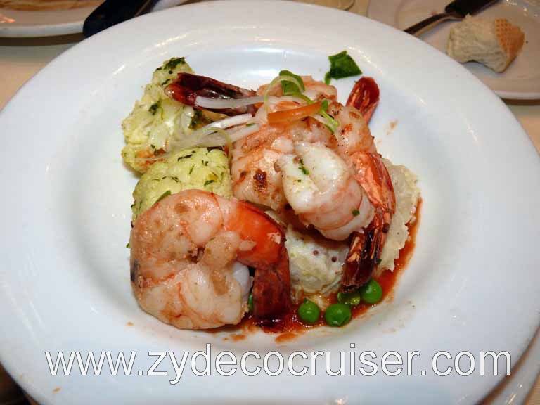 090: Carnival Triumph, Sea Day 2, Grilled Jumbo Tiger Shrimps - Wonderful