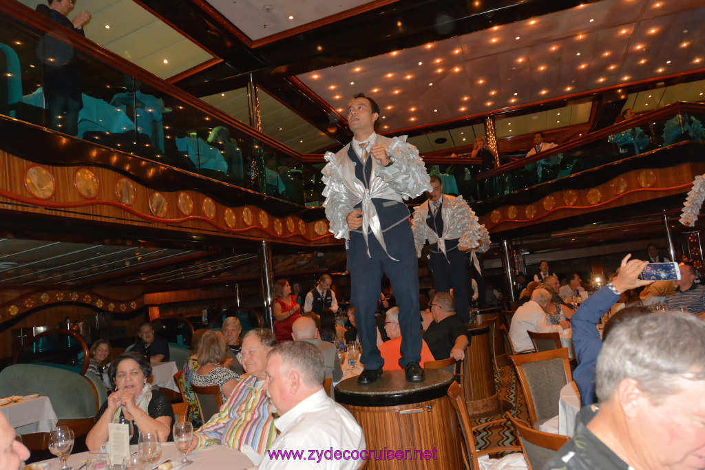 086: Carnival Triumph Journeys Cruise, Oct 25, Fun Day at Sea 1, MDR Dinner. American Feast, Elegant Night, 