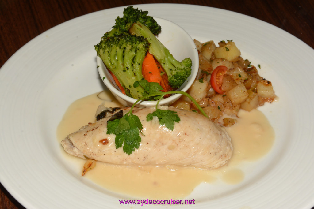 261: Carnival Triumph Journeys Cruise, Grand Cayman, MDR Dinner, Stuffed Chicken Breast, 