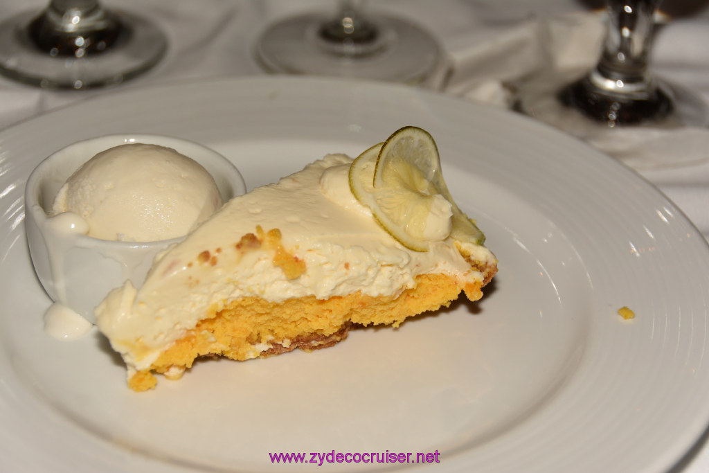 162: Carnival Triumph Journeys Cruise, Sea Day 3, MDR Dinner, Captain's Gala Dinner, Pie al la Mode, Key Lime Pie, 