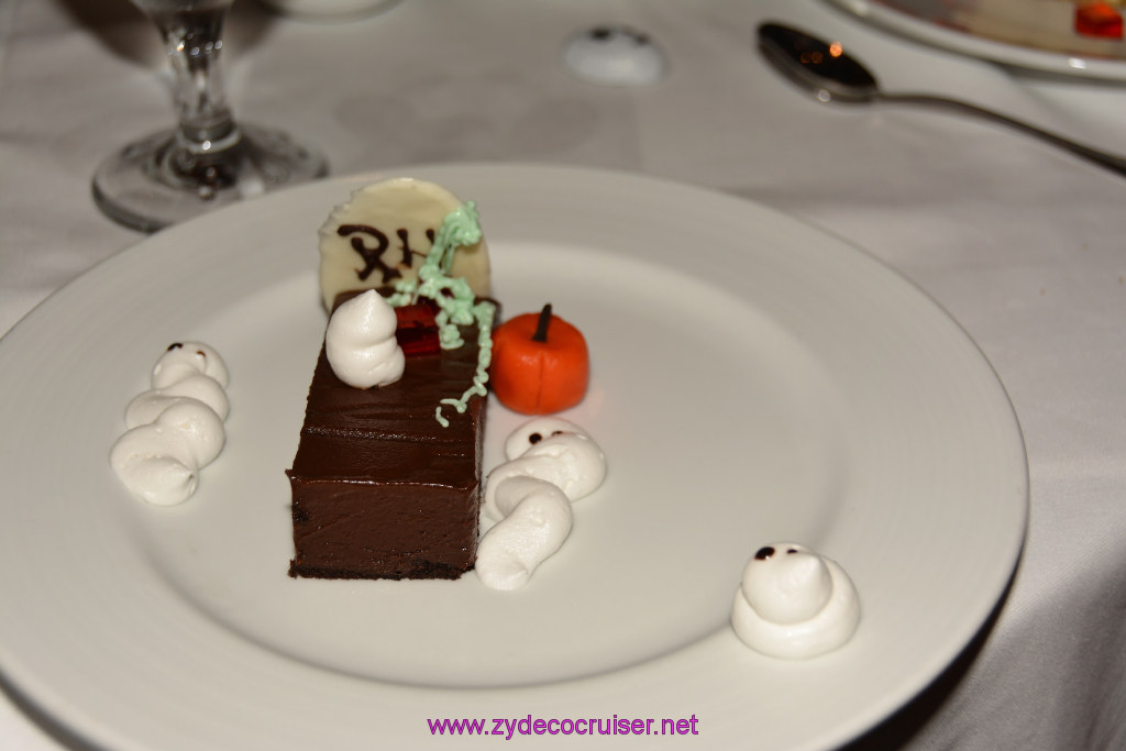 162: Carnival Triumph Journeys Cruise, Sea Day 4, Halloween and Elegant Night, MDR Dinner, Chocolate Pumpkin Something