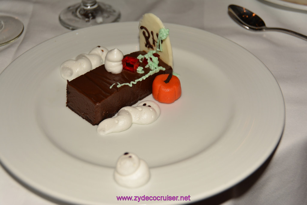 164: Carnival Triumph Journeys Cruise, Sea Day 4, Halloween and Elegant Night, MDR Dinner, Chocolate Pumpkin Something