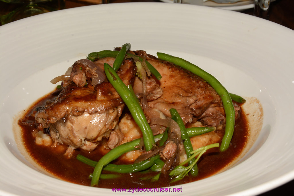 333: Carnival Triumph Journeys Cruise, St Maarten, MDR Dinner, Coq Au Vin, 