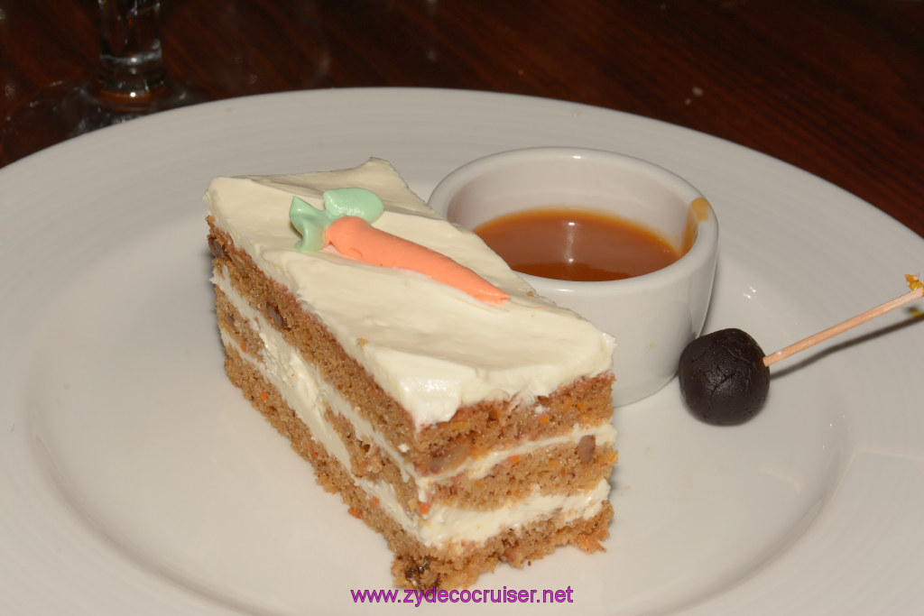 337: Carnival Triumph Journeys Cruise, St Maarten, MDR Dinner, Carrot Cake, 