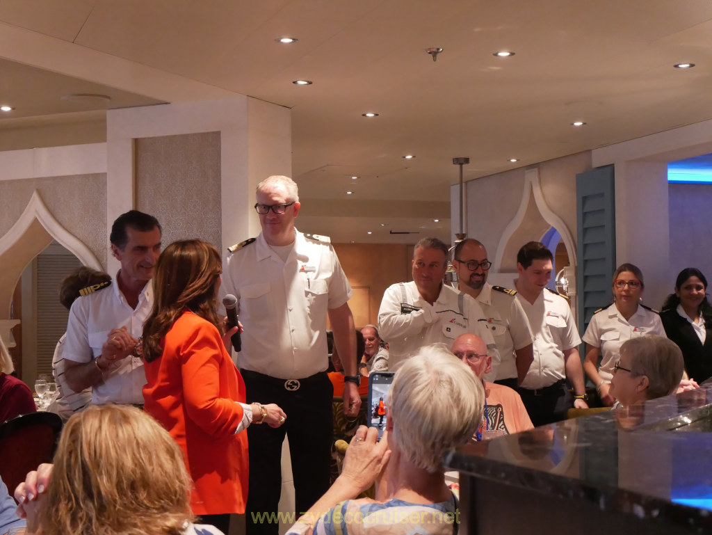 017: Carnival Venezia Transatlantic Cruise, Officers and Christine