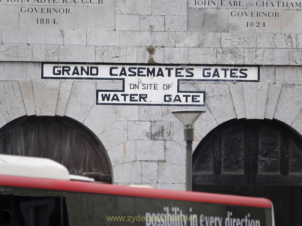 039: Carnival Venezia Transatlantic Cruise, Gibralter, Grand Casemates Gates