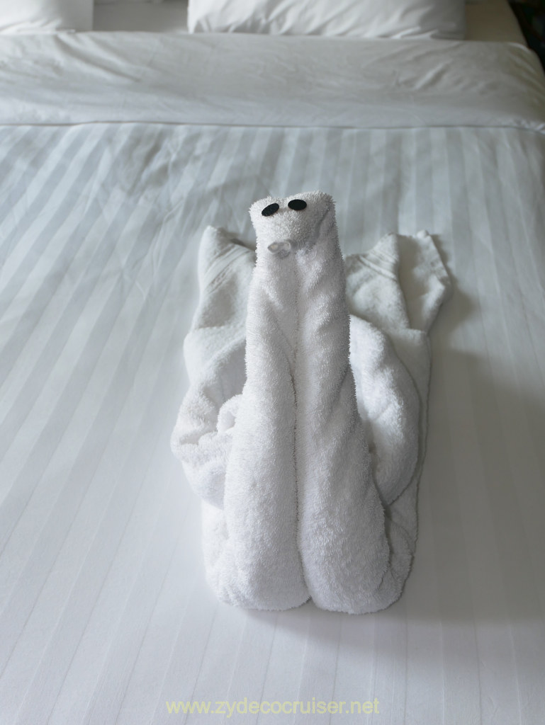 016: Carnival Venezia Transatlantic Cruise, Sea Day 3, Towel Animal