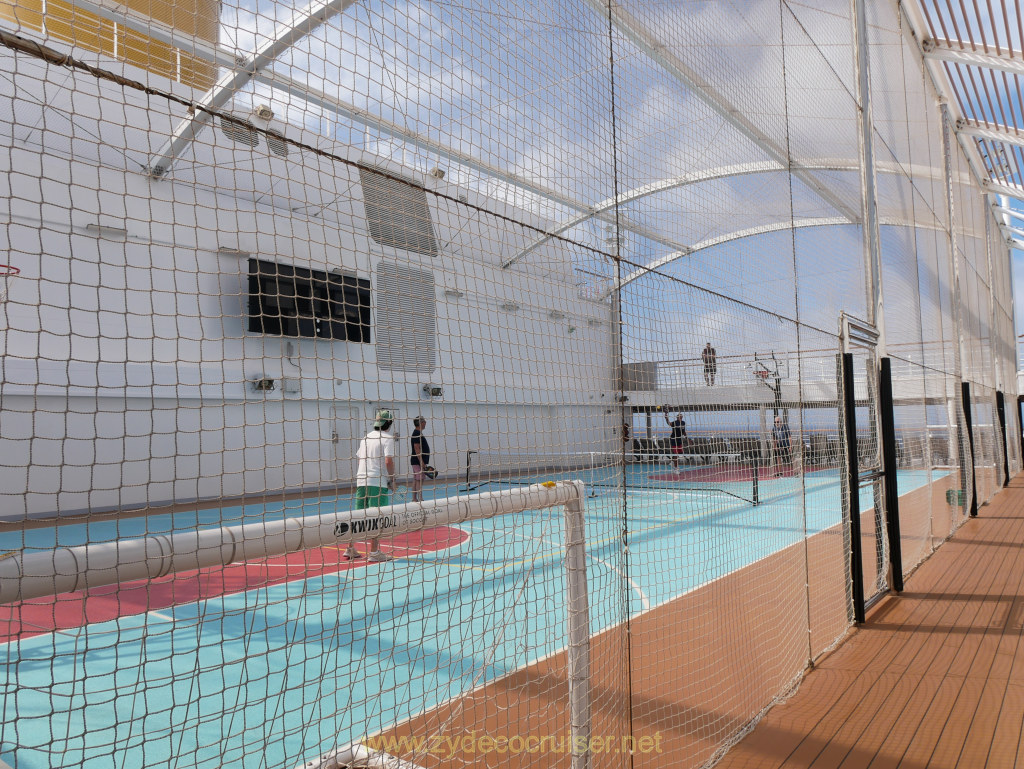 047: Carnival Venezia Transatlantic Cruise, Sea Day 3, Pickleball