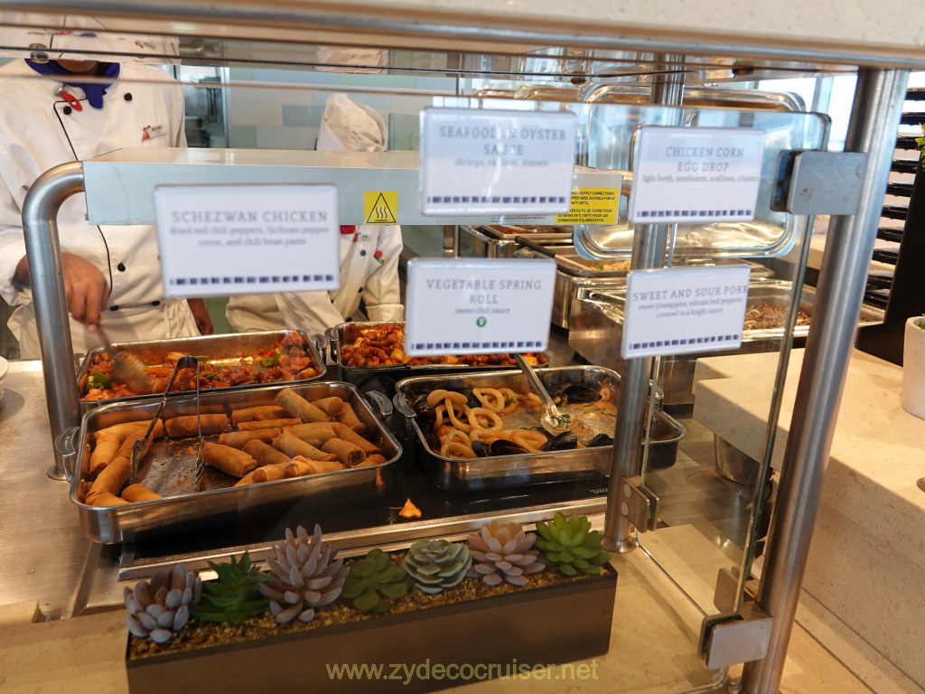 052: Carnival Venezia Transatlantic Cruise, Sea Day 4, Seafood Shack Chinese Lunch Buffet #carnivalvenezia #zydecocruiser