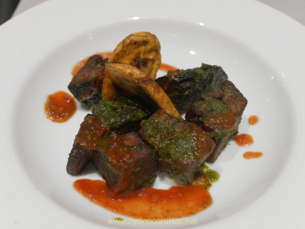 019: Carnival Venezia Transatlantic Cruise, Sea Day 5, MDR Dinner, Crispy Wild Boar