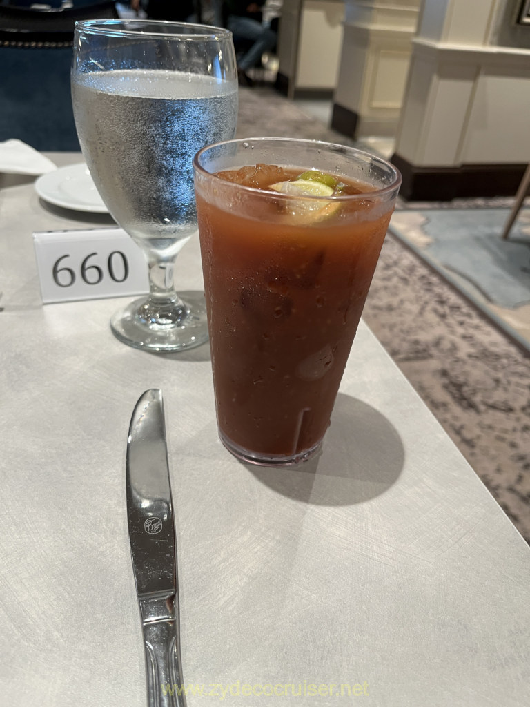 018: Carnival Venezia Transatlantic Cruise, Sea Day 9, Seaday Brunch, Bloody Mary, 