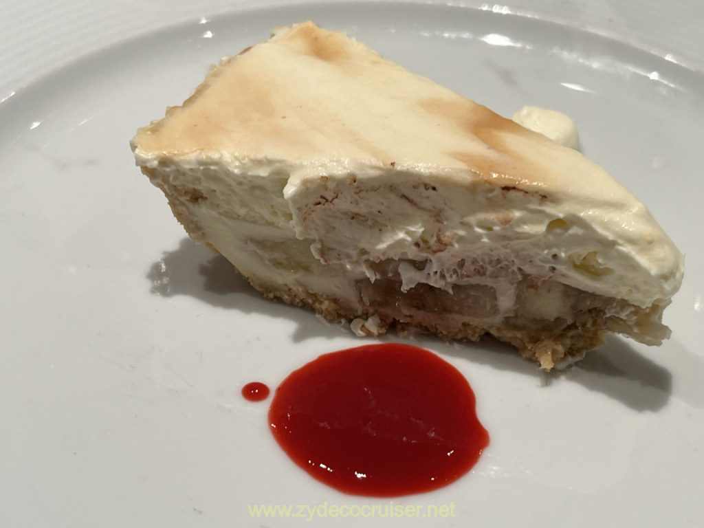 027: Carnival Venezia Transatlantic Cruise, Sea Day 9, Seaday Brunch, Banana Cream Pie