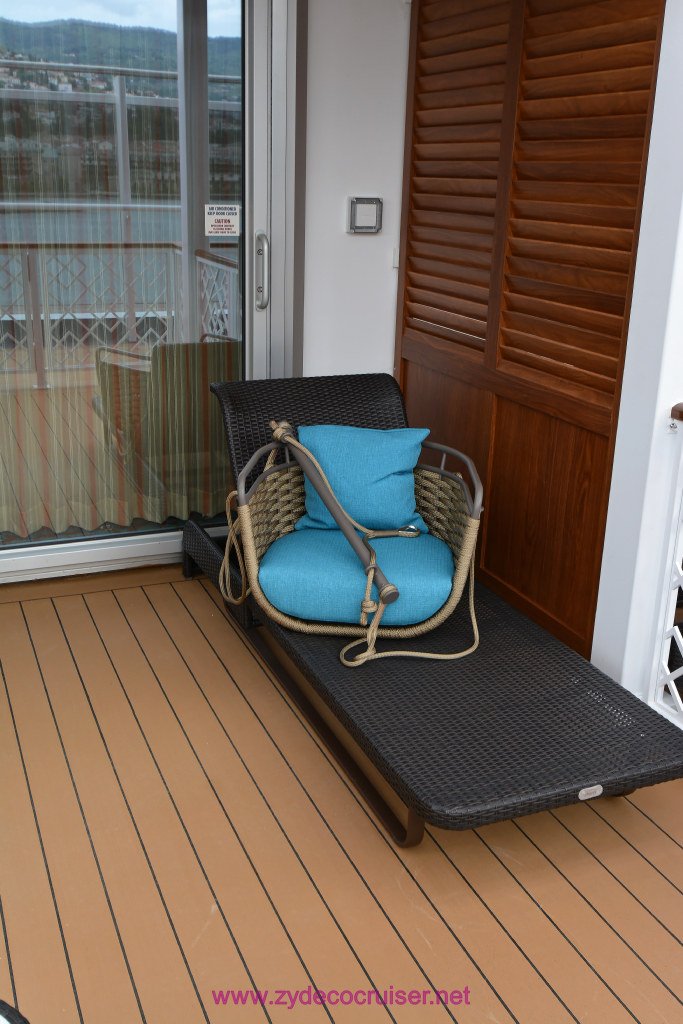 428: Carnival Vista, Trieste, Embarkation!, Havana Cabins, Chair Hammock