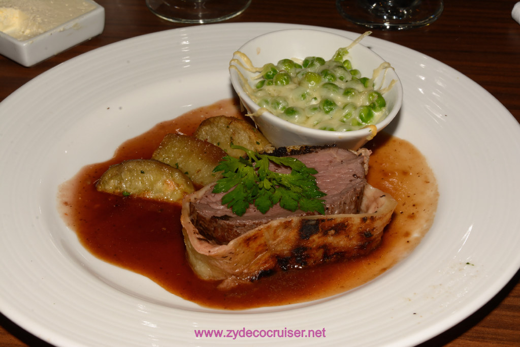 347: Carnival Vista Inaugural Voyage, Dubrovnik, MDR Dinner, Beef Wellington, 