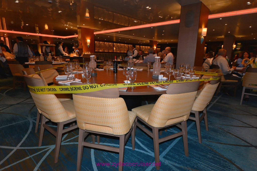 358: Carnival Vista Transatlantic Cruise, Barcelona, Embarkation, John Heald's table