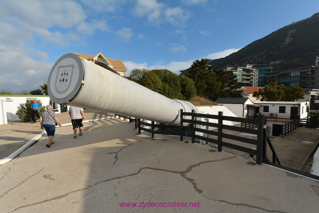 077: Carnival Vista Transatlantic Cruise, Gibraltar, 100 Ton Gun