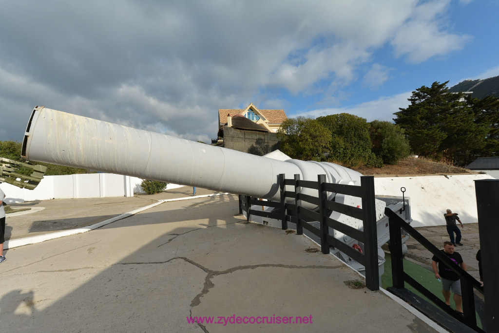 084: Carnival Vista Transatlantic Cruise, Gibraltar, 100 Ton Gun