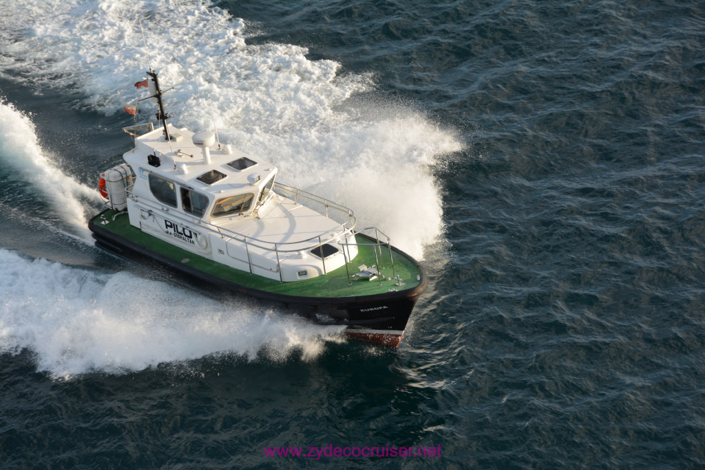 311: Carnival Vista Transatlantic Cruise, Gibraltar, Pilot Boat