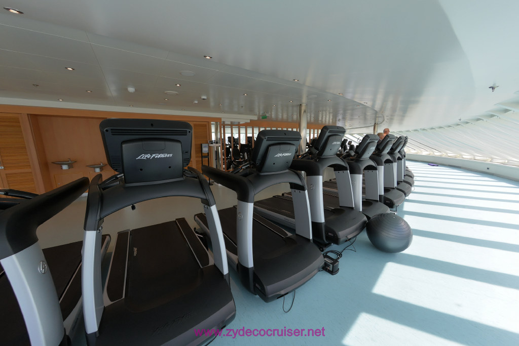 041: Carnival Vist Transatlantic Cruise, Sea Day 6, Gym