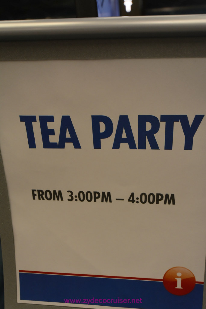 058: Carnival Vist Transatlantic Cruise, Sea Day 6, Tea Time, 