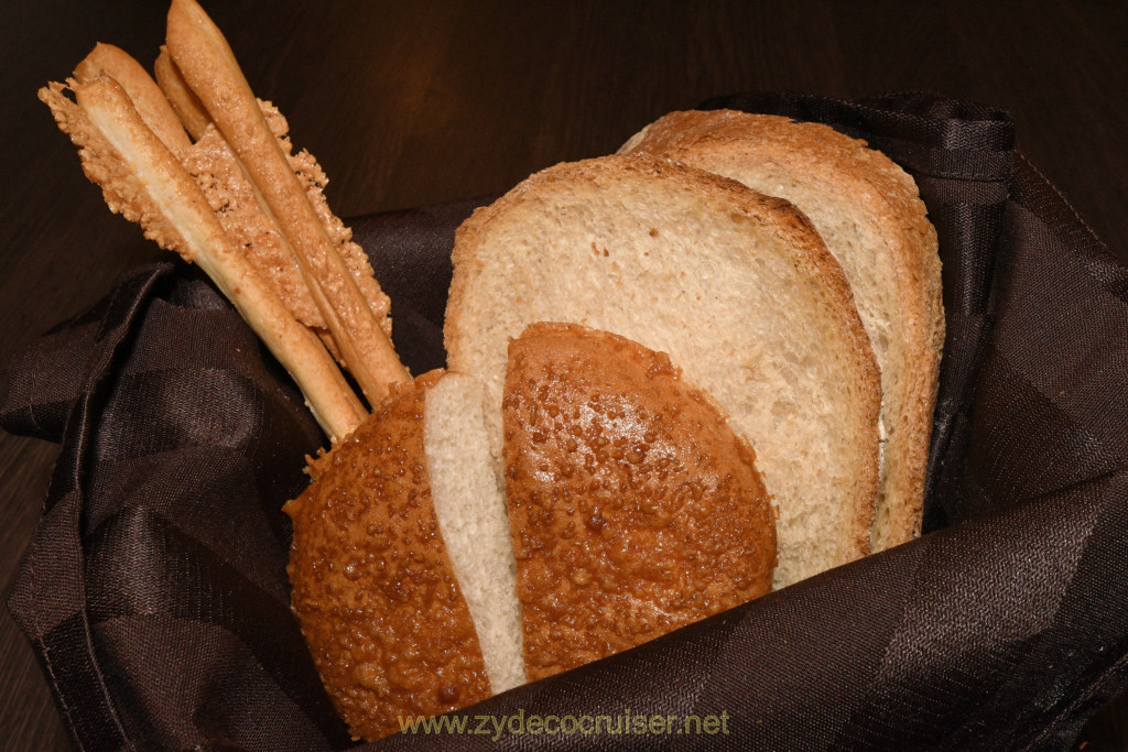 025: Celebrity Infinity Antarctica Cruise, Tuscan Grille, Bread Basket