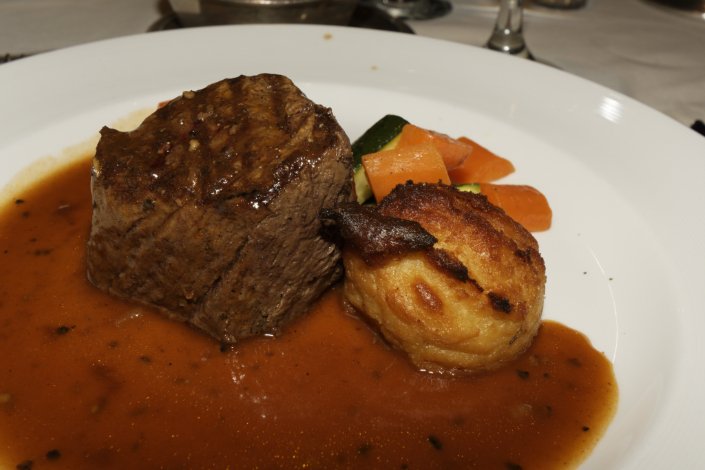 Medallion of Beef Tenderloin, Cognac & Peppercorn Demi-Glace