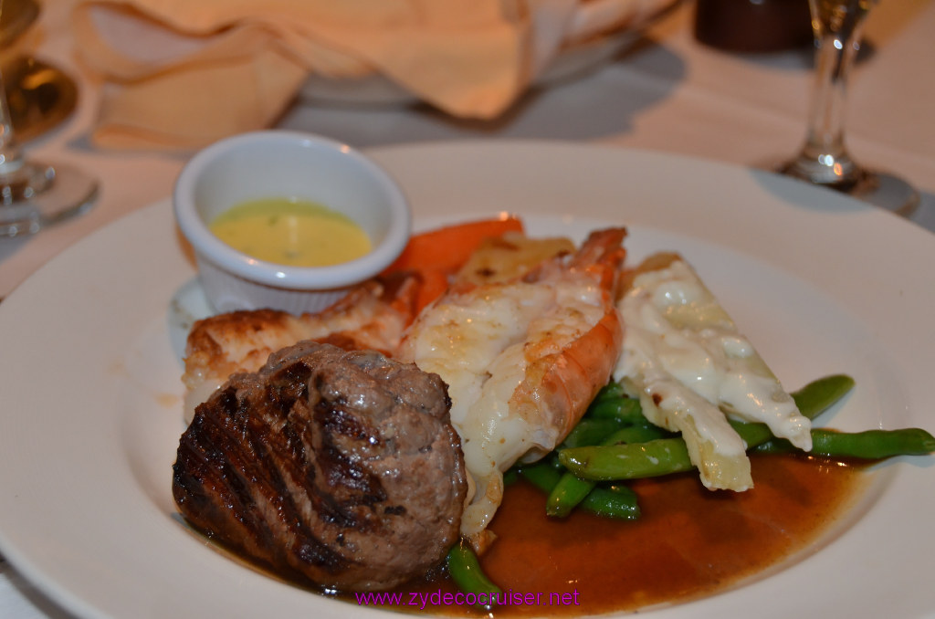 025: Golden Princess Coastal Cruise, MDR Dinner, Surf & Turf, 