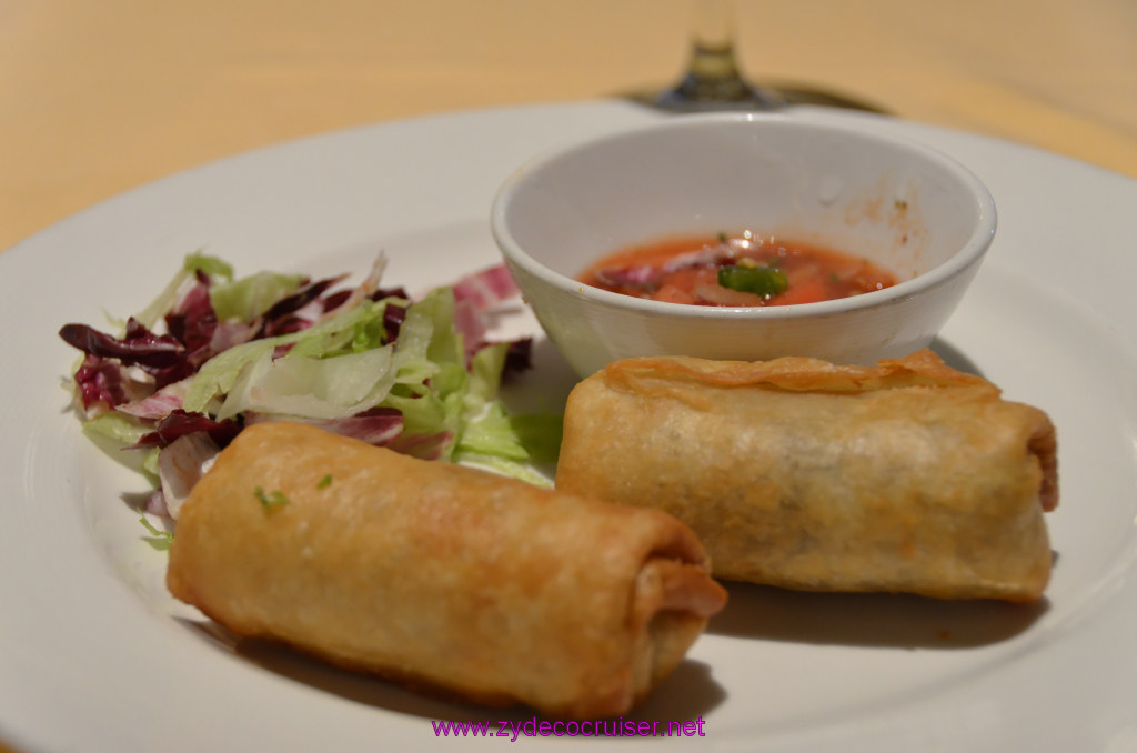 083: Golden Princess Coastal Cruise, Sea Day, MDR Lunch, Chimichanga with Salsa Cruda