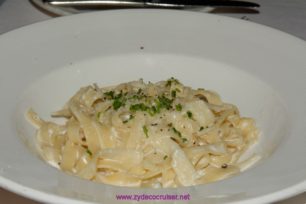 005: Emerald Princess Cruise, MDR Dinner, Fettuccine Alfredo as a starter