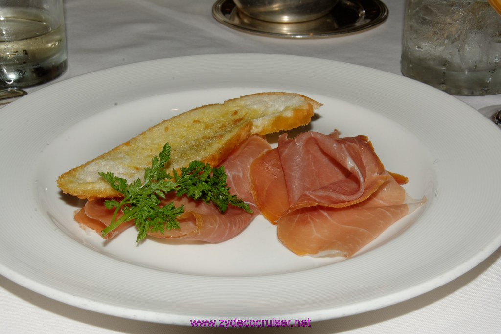 048: Emerald Princess Cruise, MDR Dinner, Prosciutto Crudo con Melone, 