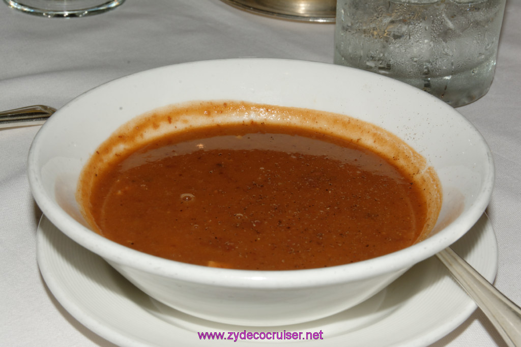 050: Emerald Princess Cruise, MDR Dinner, Pasta e Fagioli