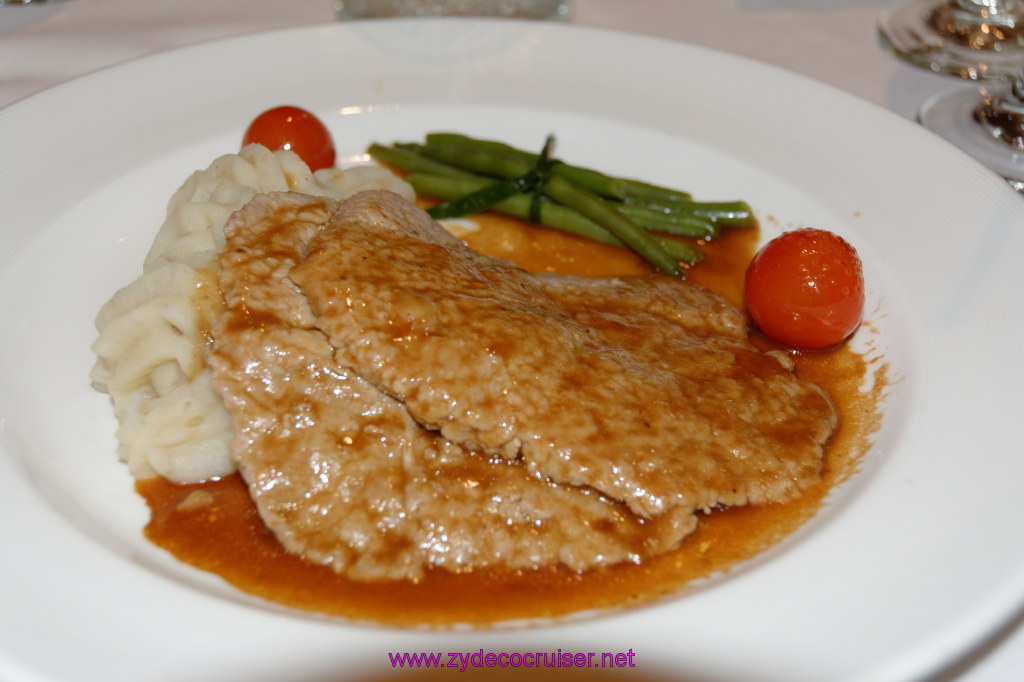 051: Emerald Princess Cruise, MDR Dinner, Scaloppine di Vitello al Marsala