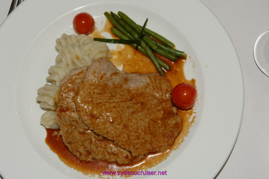 052: Emerald Princess Cruise, MDR Dinner, Scaloppine di Vitello al Marsala