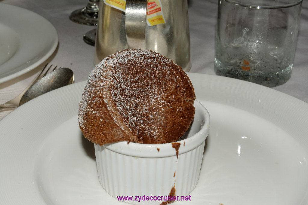 080: Emerald Princess Cruise, MDR Dinner, Milky Chocolate-Hazelnut Soufflé, 