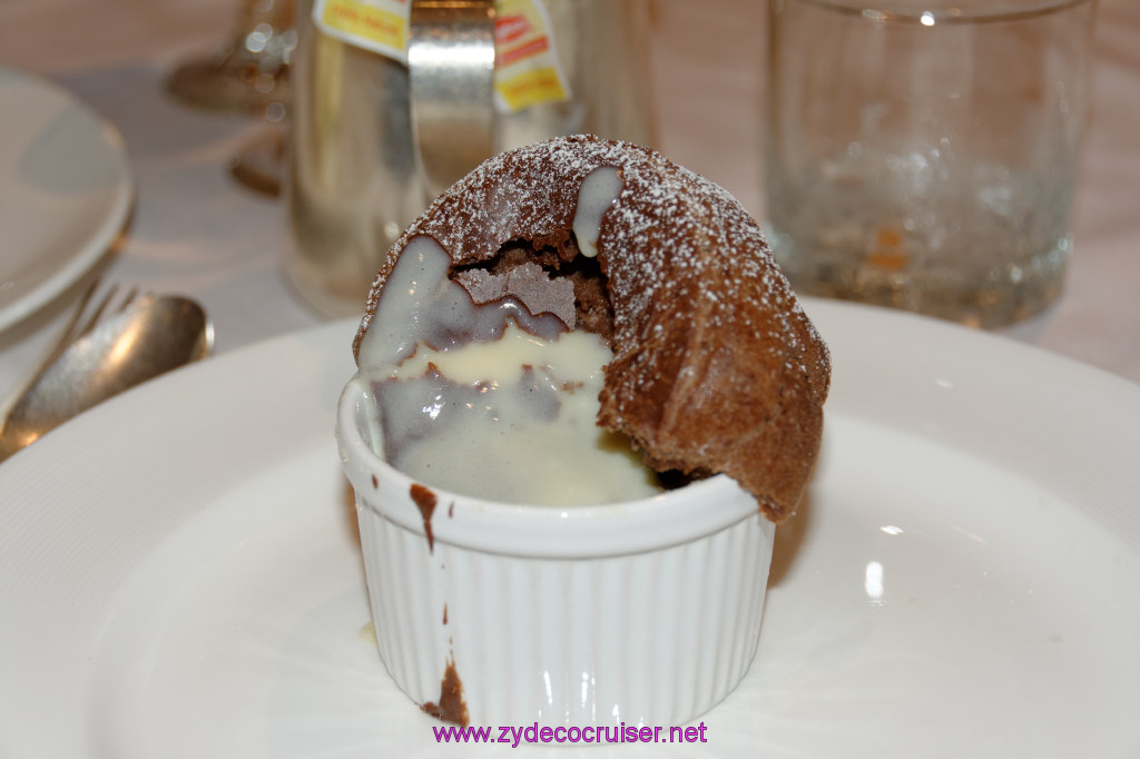 083: Emerald Princess Cruise, MDR Dinner, Milky Chocolate-Hazelnut Soufflé, 